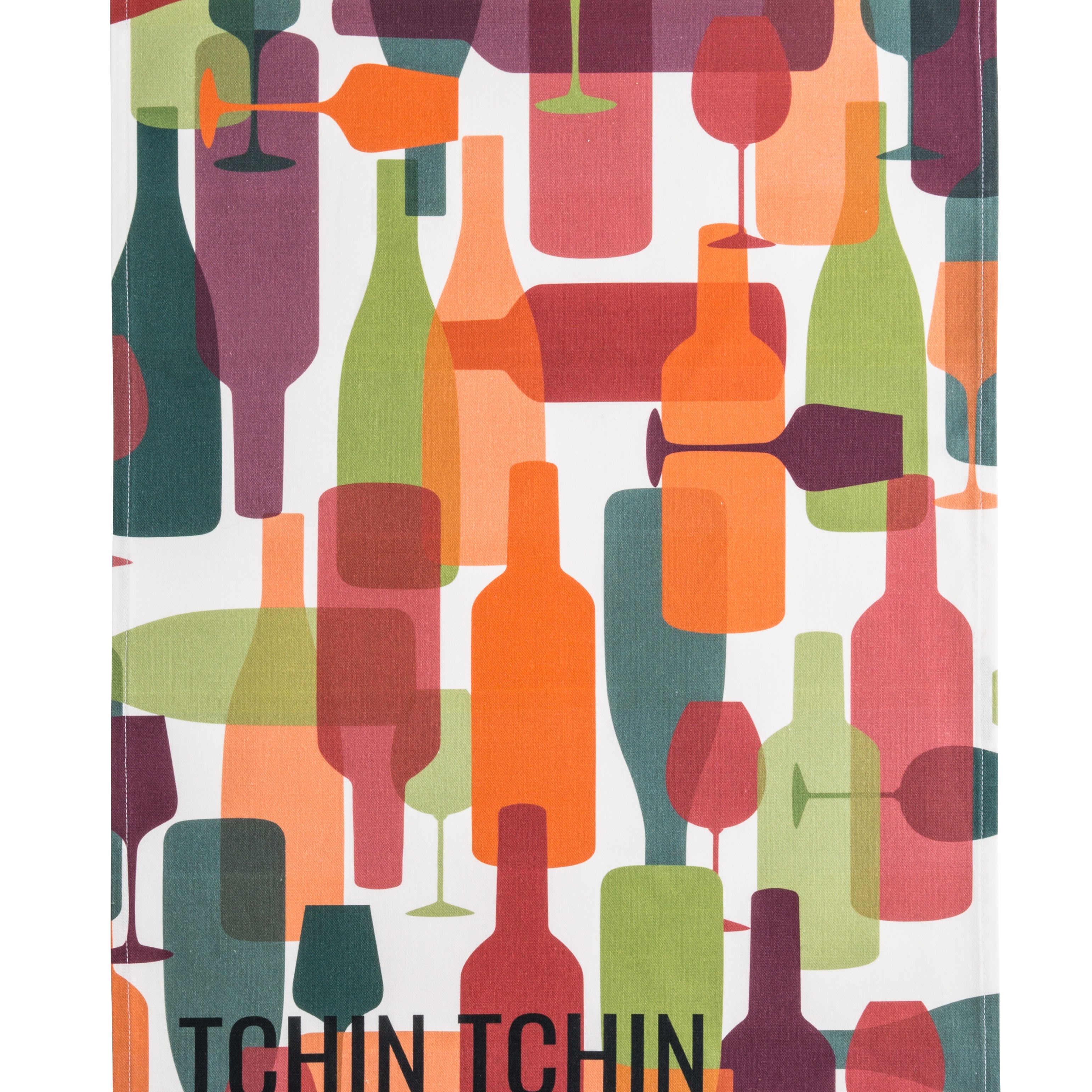 Tchin Tchin Rectangular Tea Towel