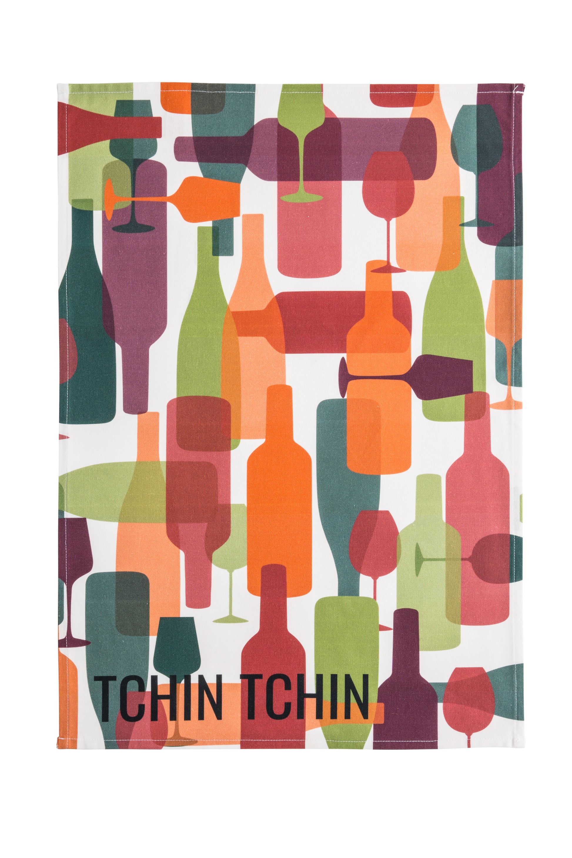 Tchin Tchin Rectangular Tea Towel