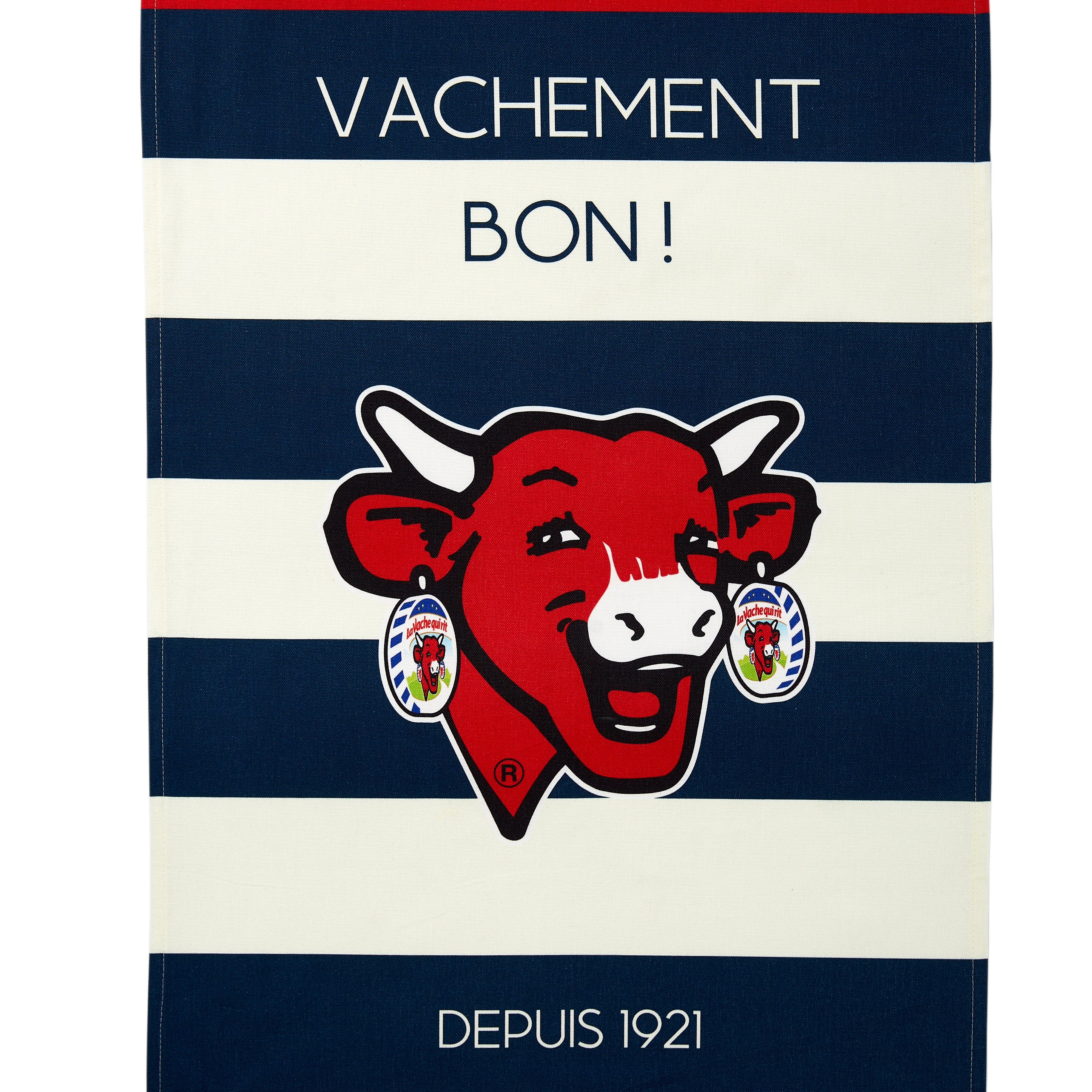 Rectangular Blue Striped Tea Towel