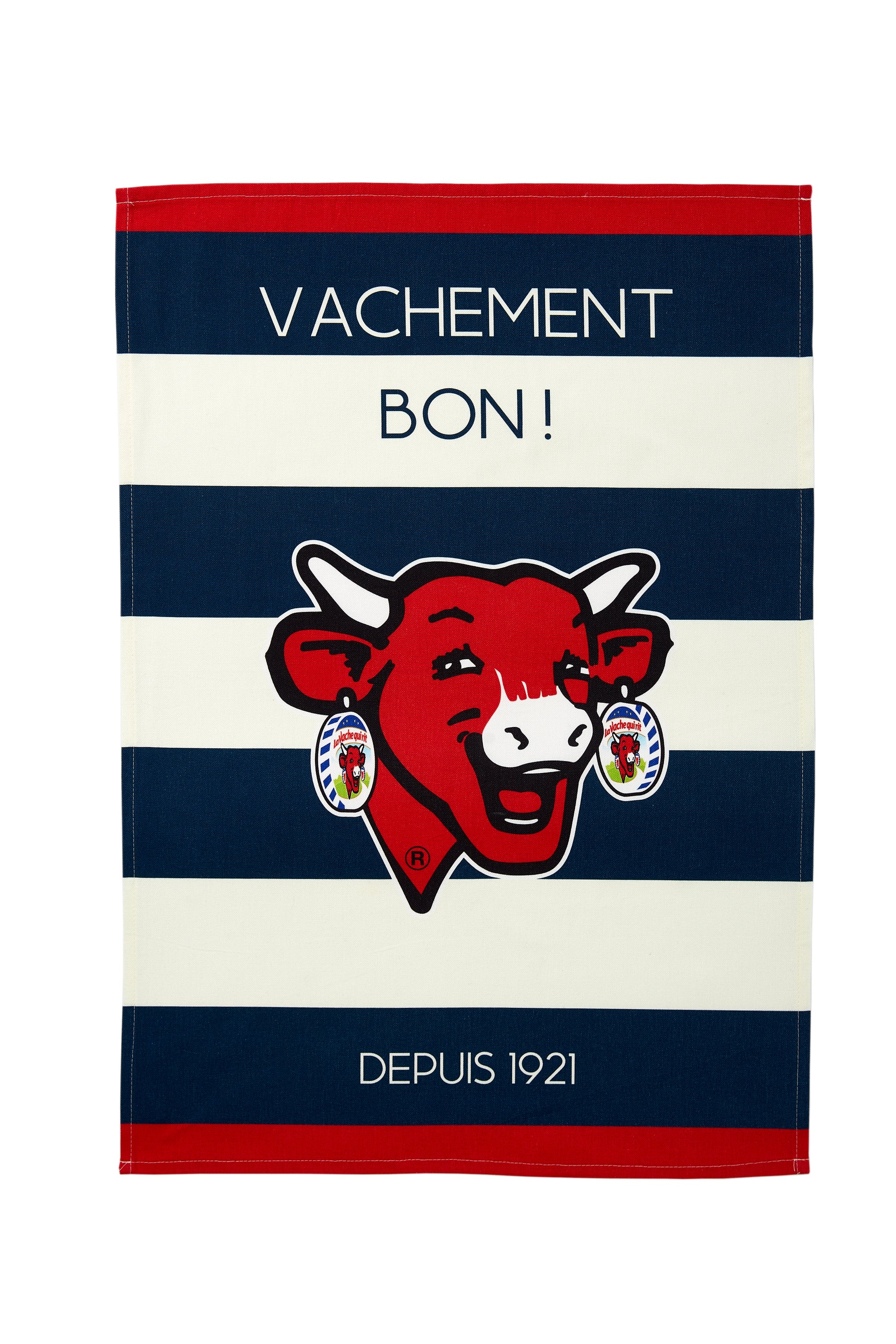 Rectangular Blue Striped Tea Towel