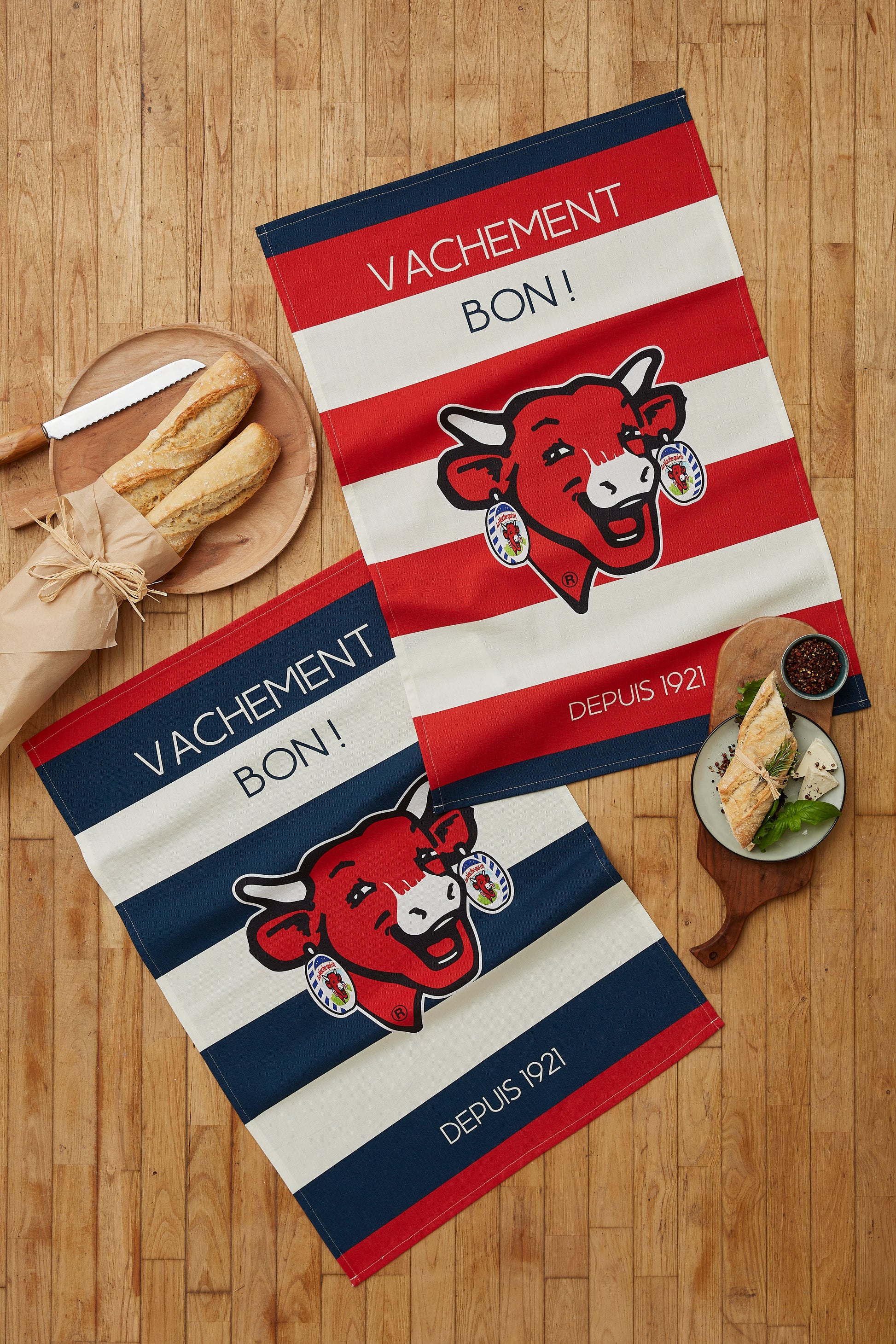Rectangular Red Striped Dish Towel