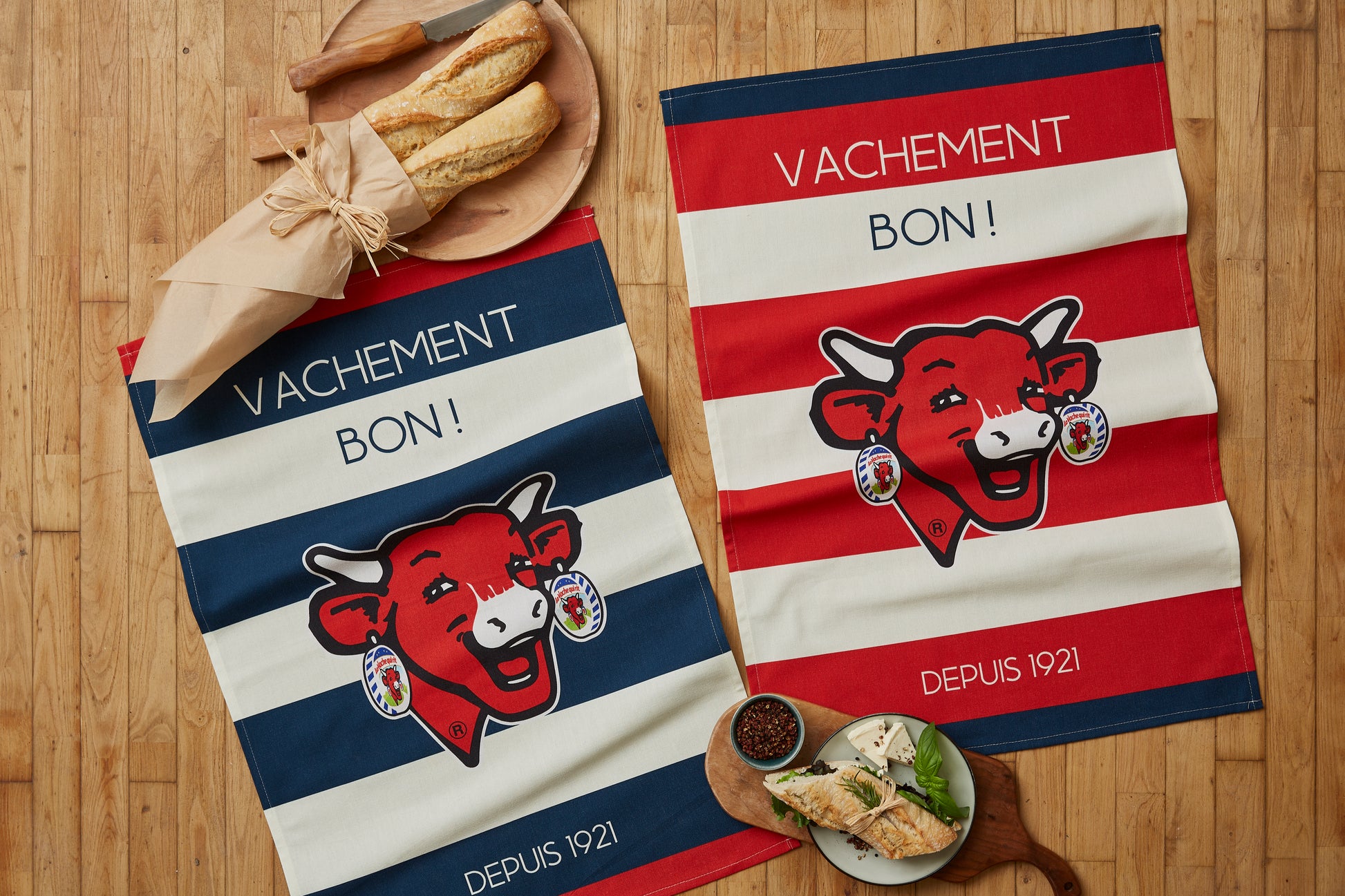 Rectangular Red Striped Dish Towel