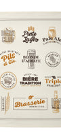 Torchon coton imprimé Brasserie – Coucke