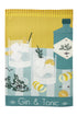 Torchon coton & lin imprimé Gin Tonic – Coucke