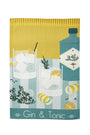 Torchon coton & lin imprimé Gin Tonic – Coucke