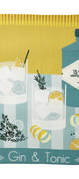 Torchon coton & lin imprimé Gin Tonic – Coucke