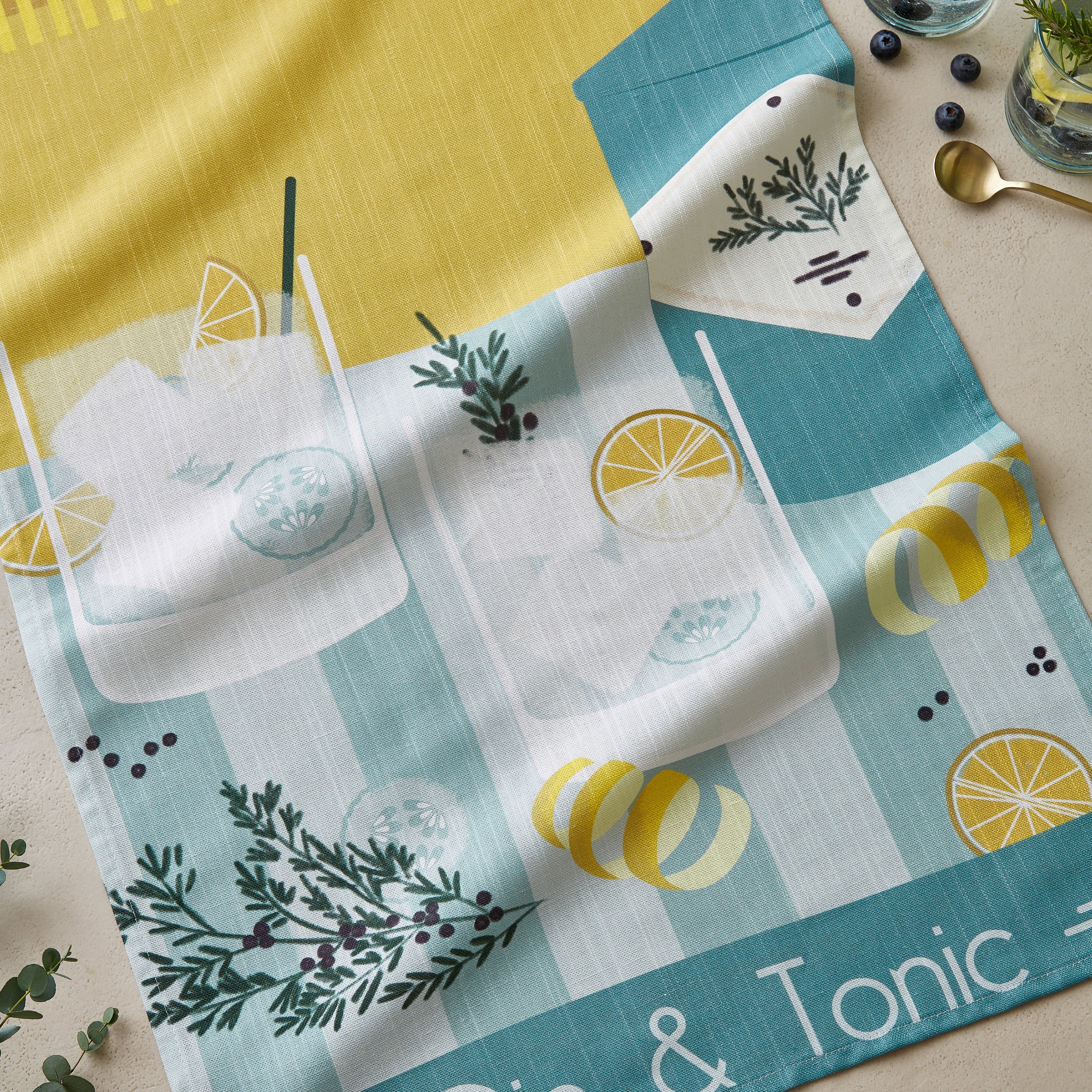 Gin & Tonic Tea Towel