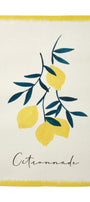 Torchon métis coton & lin imprimé Citronnade – Coucke