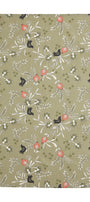 Torchon coton & lin imprimé Grenades Kaki – Coucke