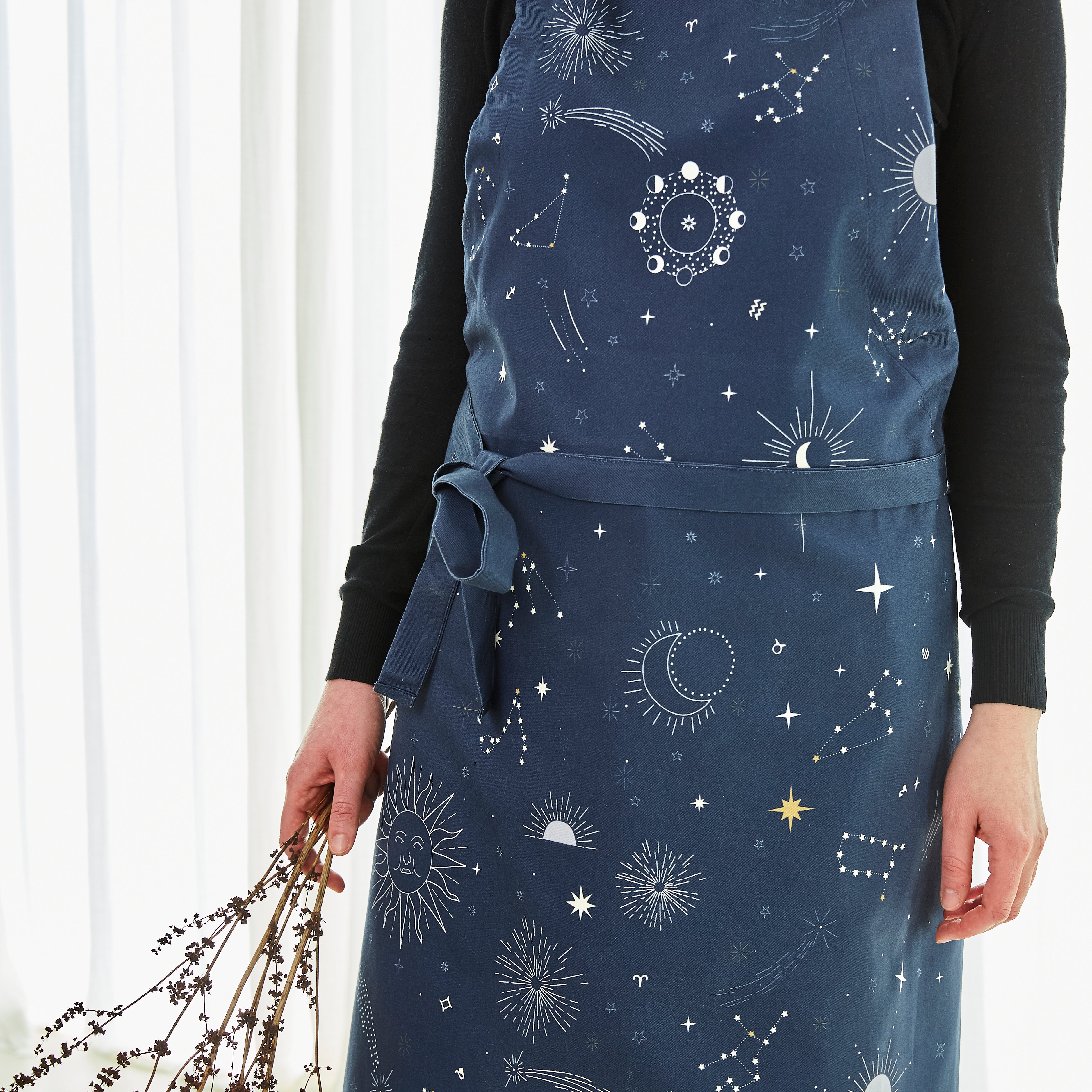 Tablier coton imprimé Astral