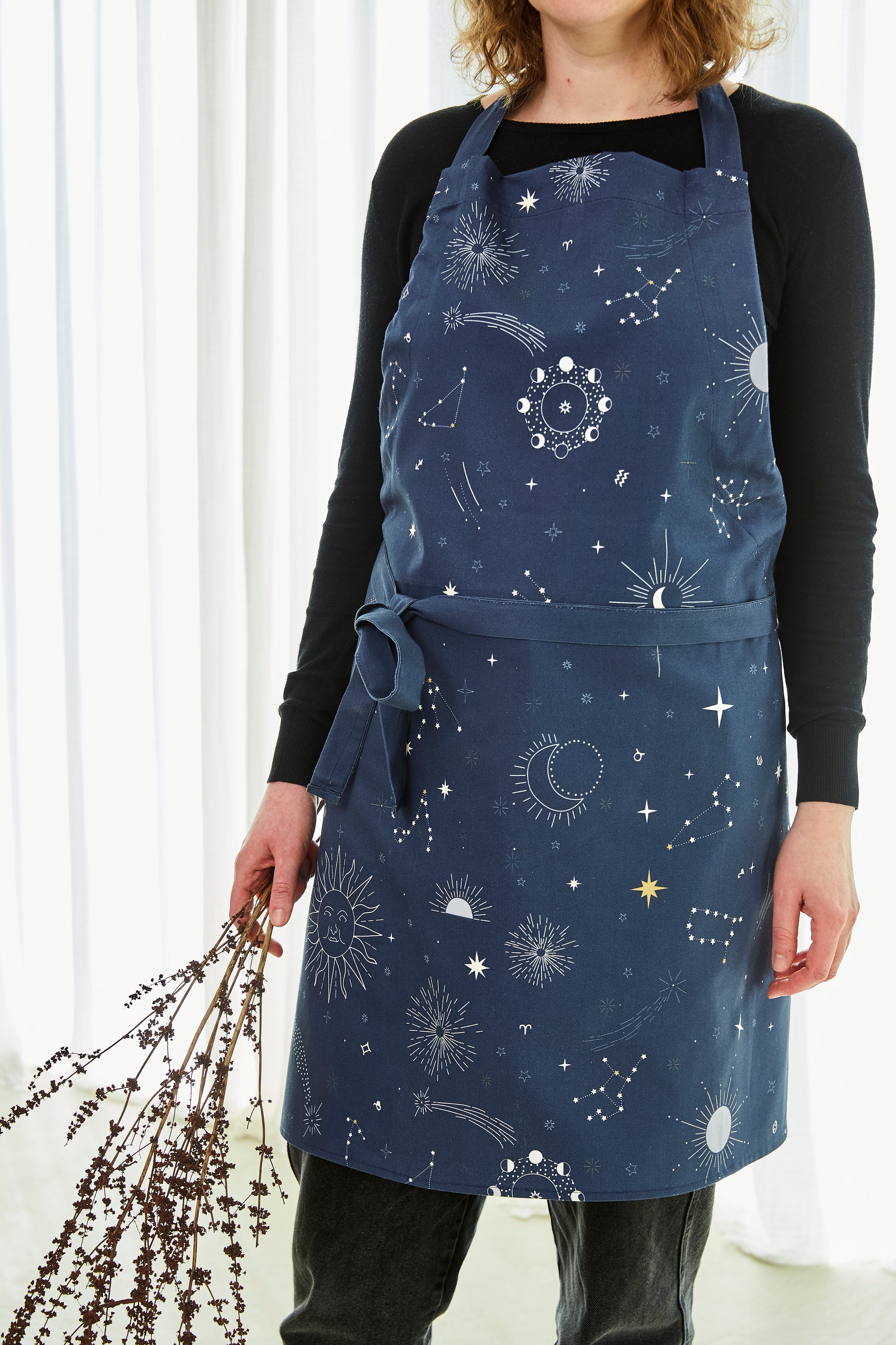 Astral Printed Cotton Apron