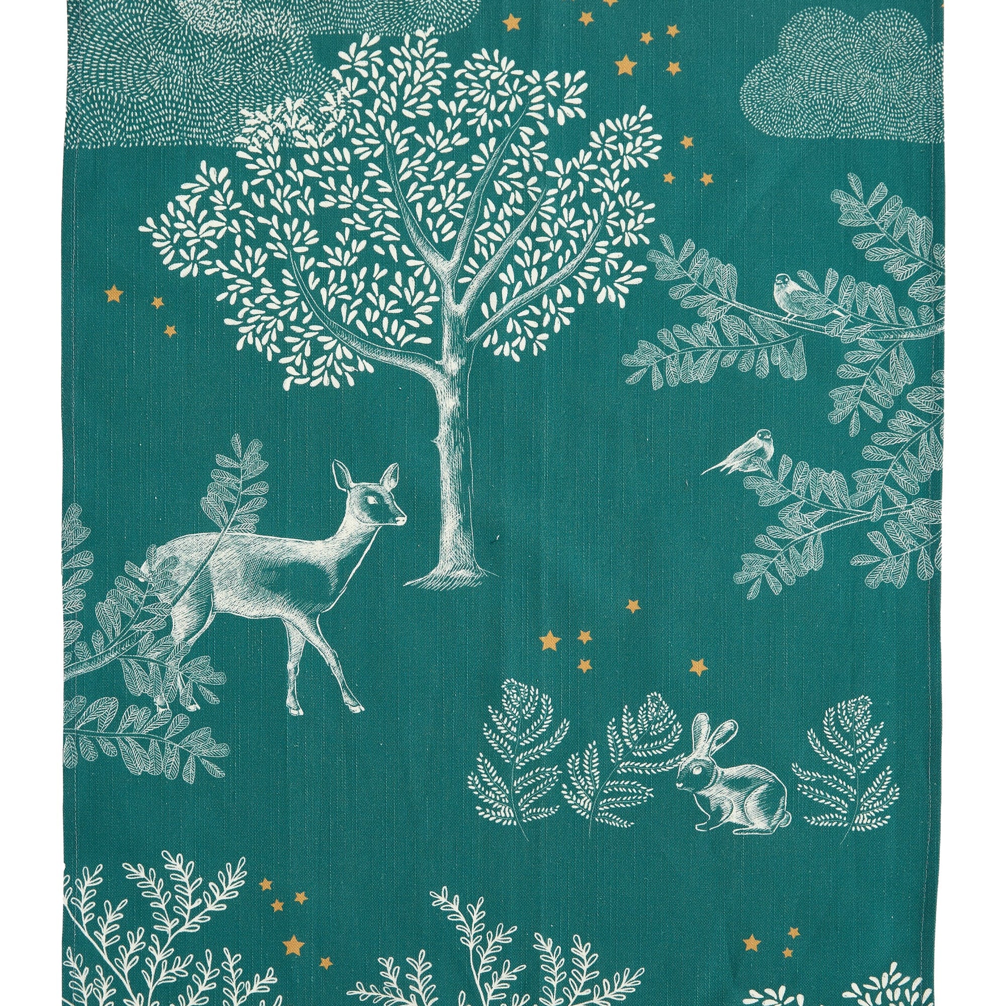 Torchon coton & lin imprimé Forêt Enchantée – Coucke