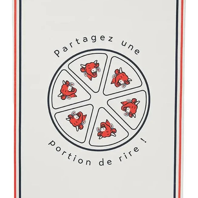 Torchon coton imprimé La Vache Qui Rit ® Portion de Rire – Coucke