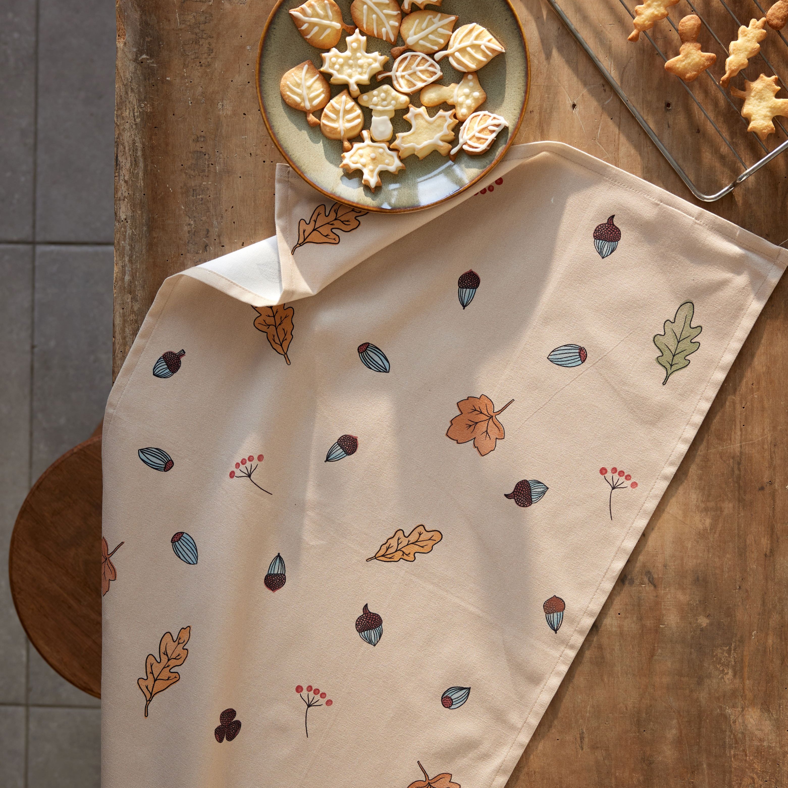 Autumn Charms Rectangular Tea Towel