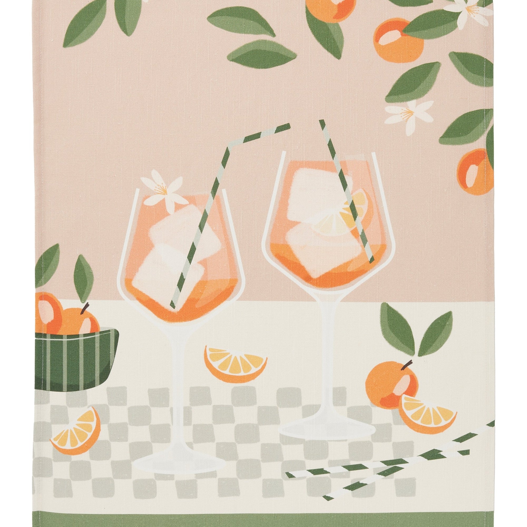 Torchon métis coton & lin imprimé Spritz – Coucke