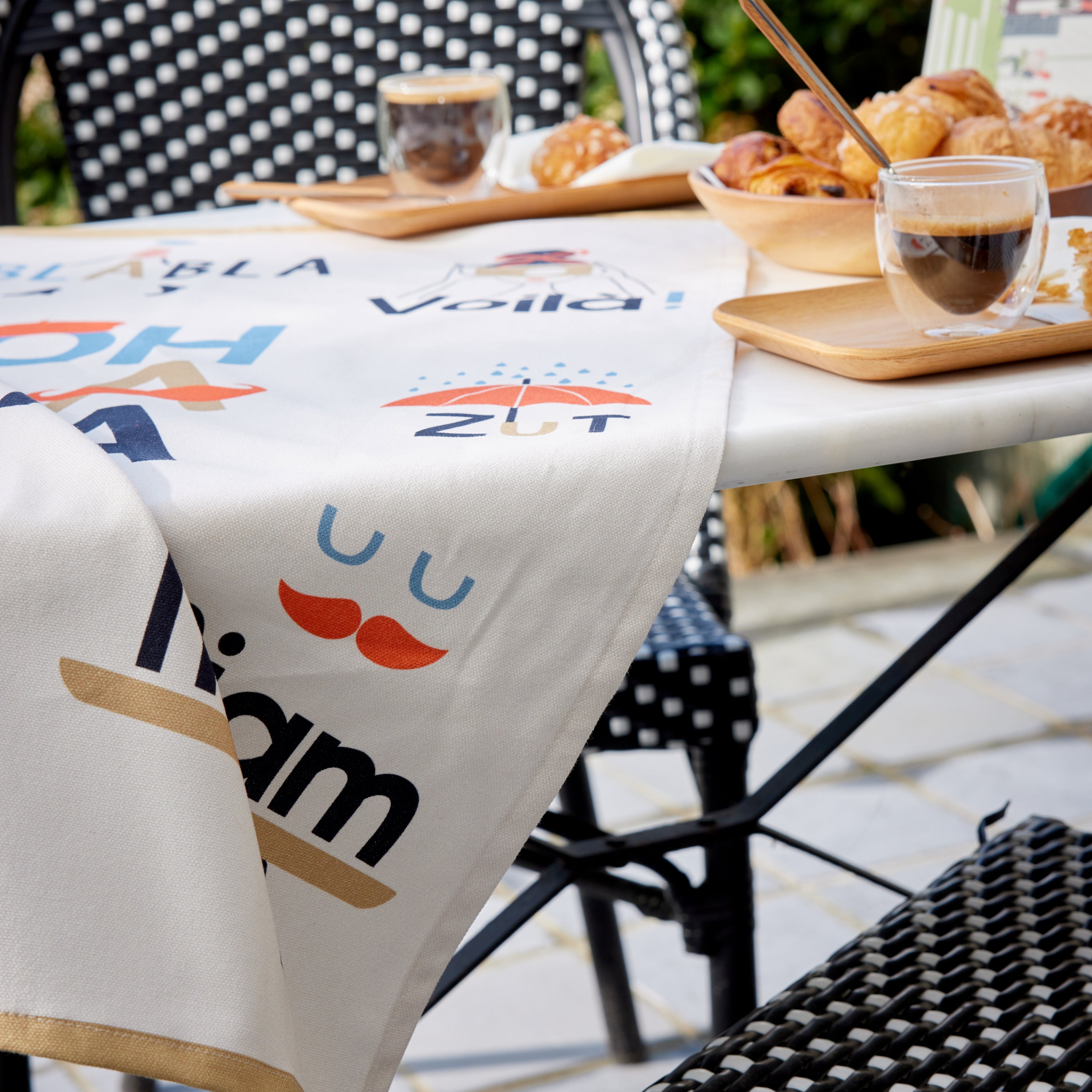 Rectangular Onomatopoeia Tea Towel