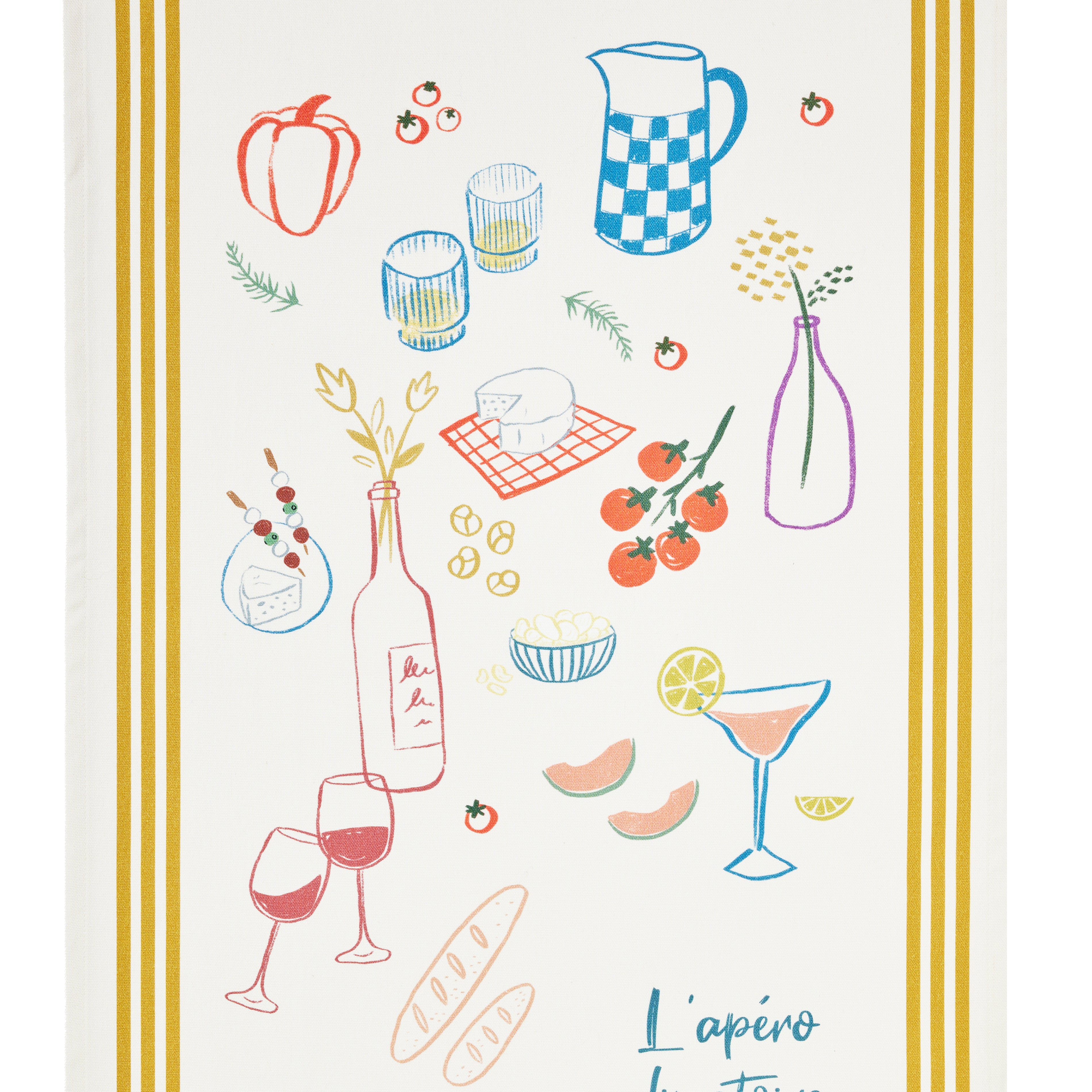 Rectangular Aperitif Dinner Tea Towel