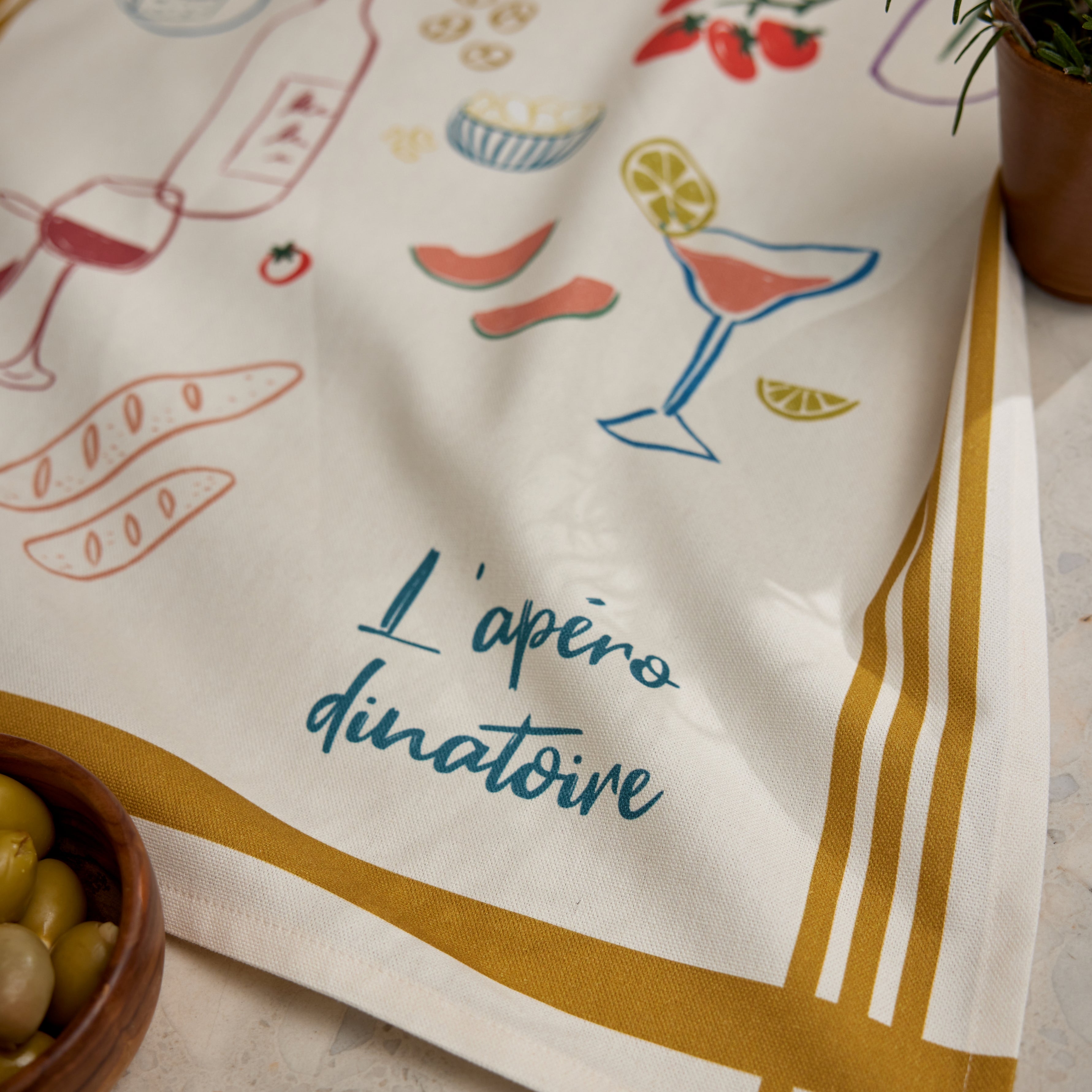 Rectangular Aperitif Dinner Tea Towel