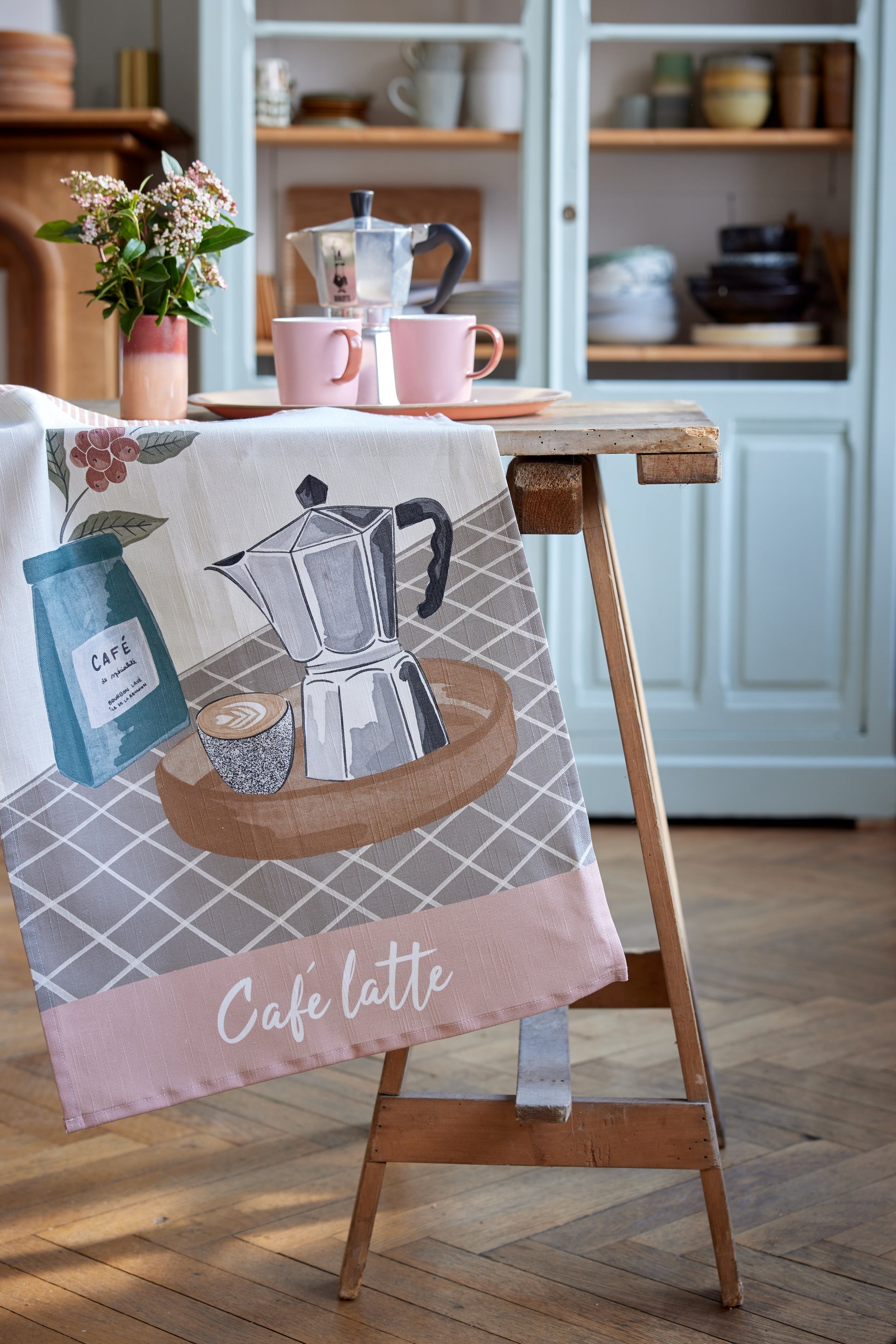Rectangular Café Latte Tea Towel