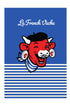 Torchon coton imprimé La Vache Qui Rit ® Le Béret Bleu – Coucke