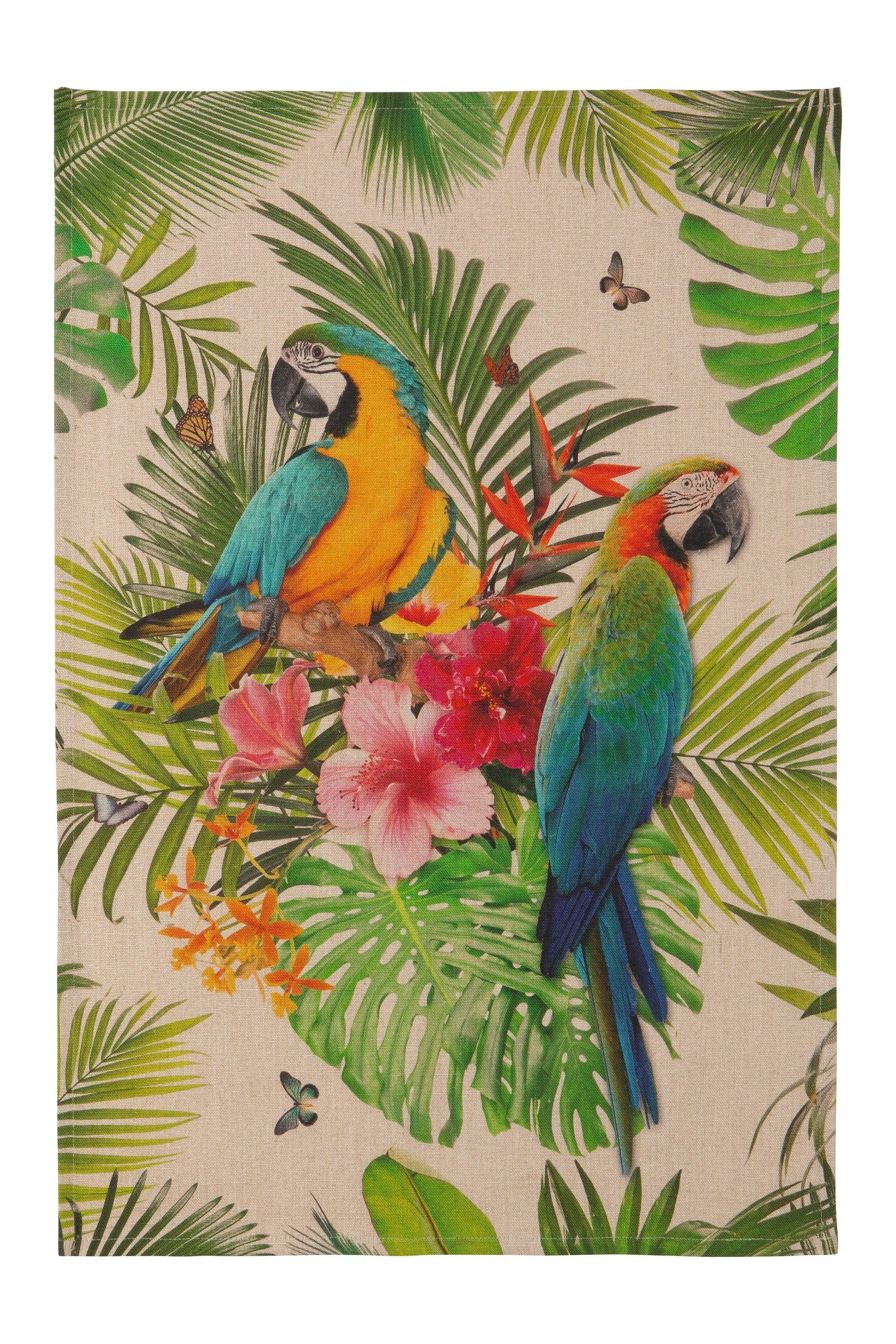 Torchon lin imprimé Tropical – Coucke