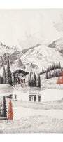 Torchon lin imprimé Paysage Montagnard – Coucke
