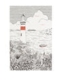 Torchon métis coton & lin imprimé Phare – Coucke