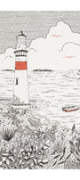 Torchon métis coton & lin imprimé Phare – Coucke