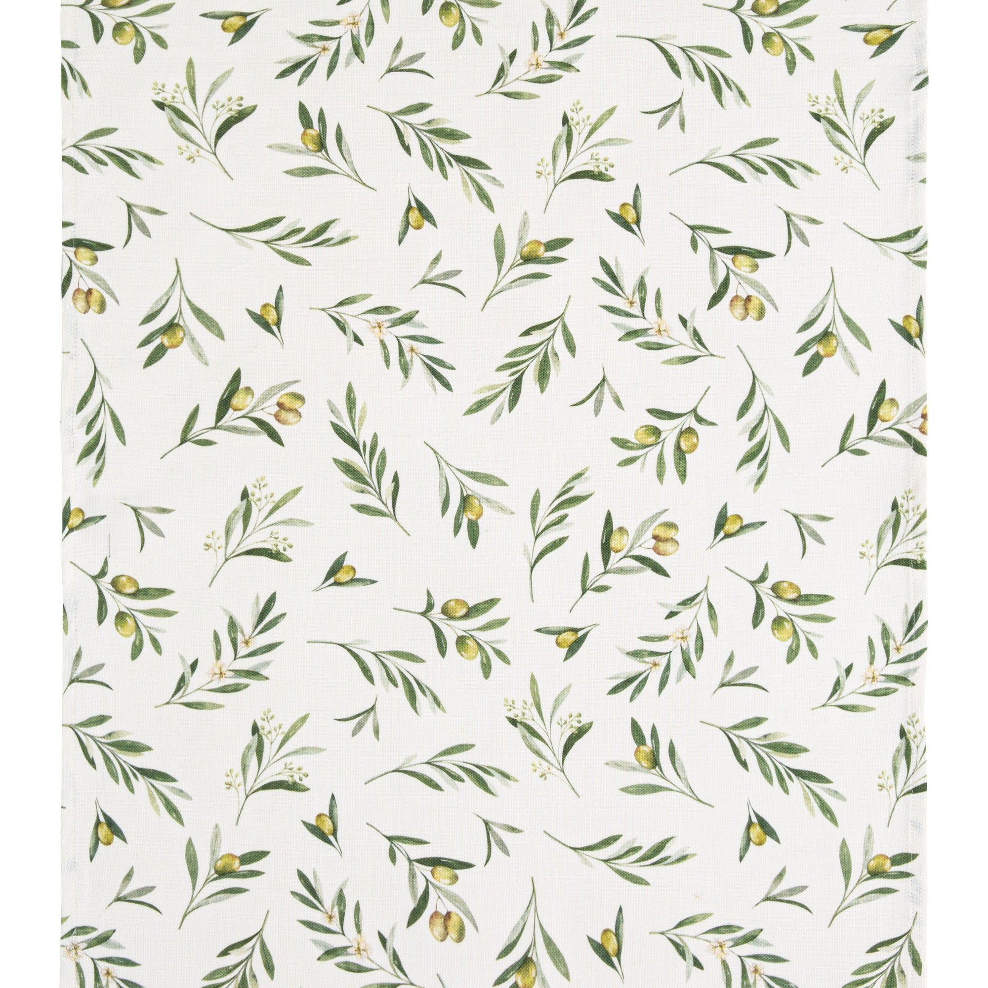 Torchon métis coton & lin imprimé Olives – Coucke
